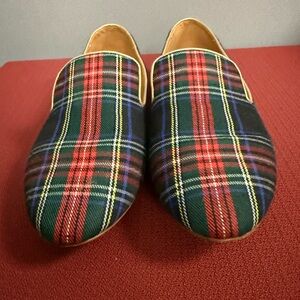 J.Crew tartan plain loafer size 9